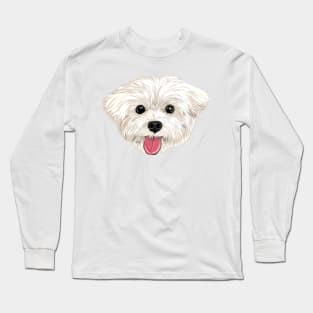 Maru the Maltese (face only) Long Sleeve T-Shirt